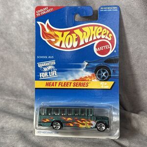 1996 Hot Wheels School Bus - Heat Fleet Series #2 of 4 - Red-Hot Paint Job! #538